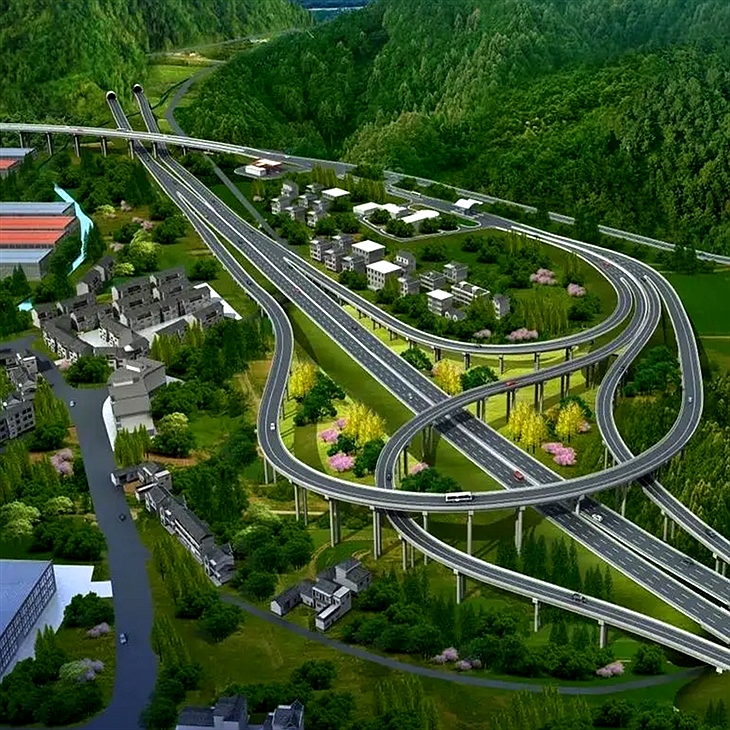 盘兴高速水塘互通连接线工程绿化设计